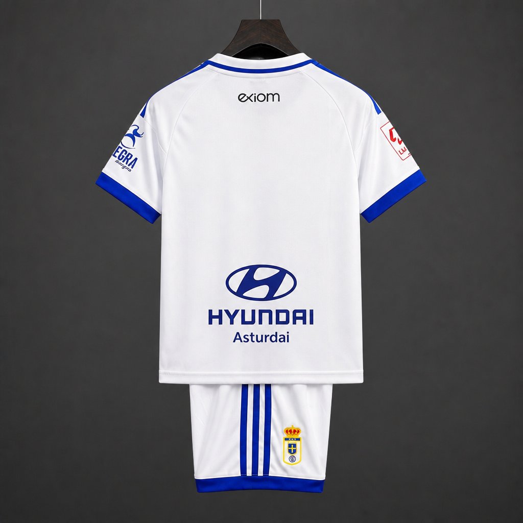 2026/2027 Real Oviedo Home Football Shirts (Kids Kit socks）
