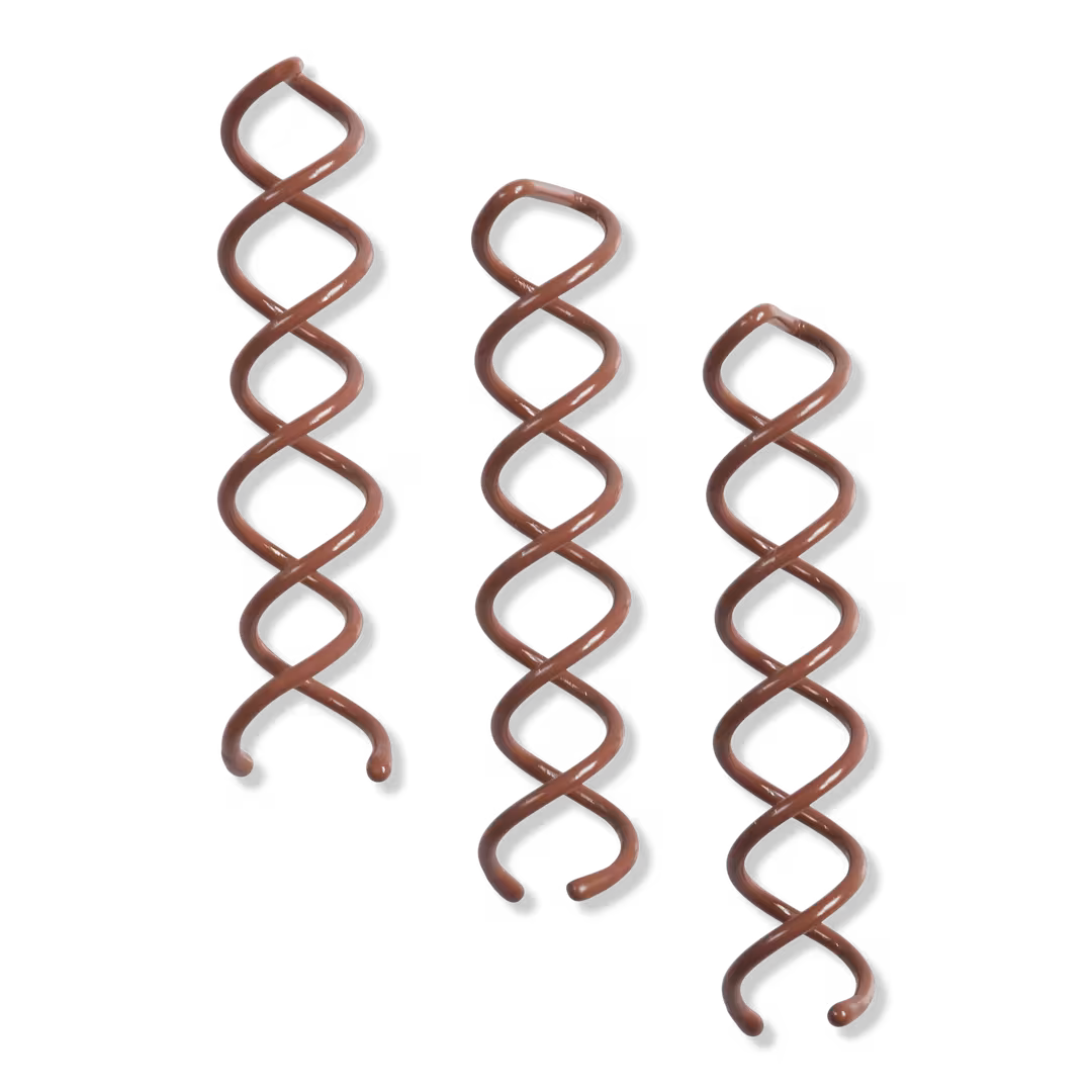 Kitsch  Brown Bun Twists Set