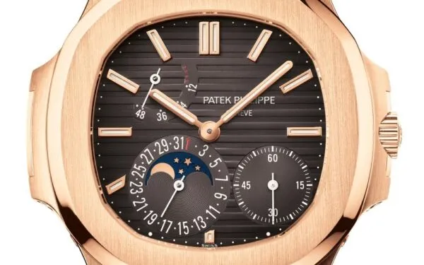 Replica Nautilus 5712R-001 Patek Philippe Moon phases. 40 mm,Rose gold