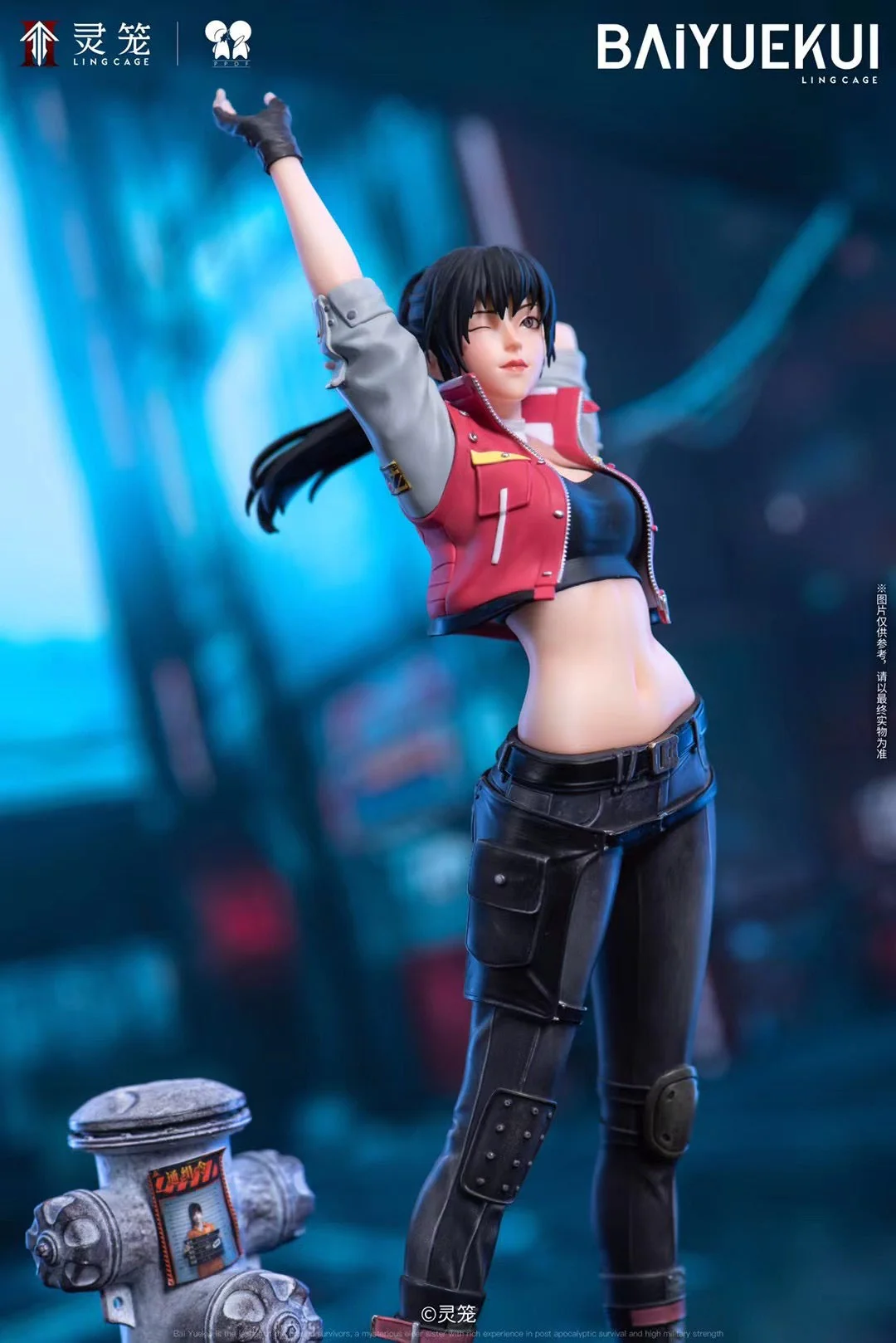 Ling Cage Studio - Licensed Ling Cage Bai Yue Kui (Biker outfit) | 版权 灵笼 白月魁 (机车服)