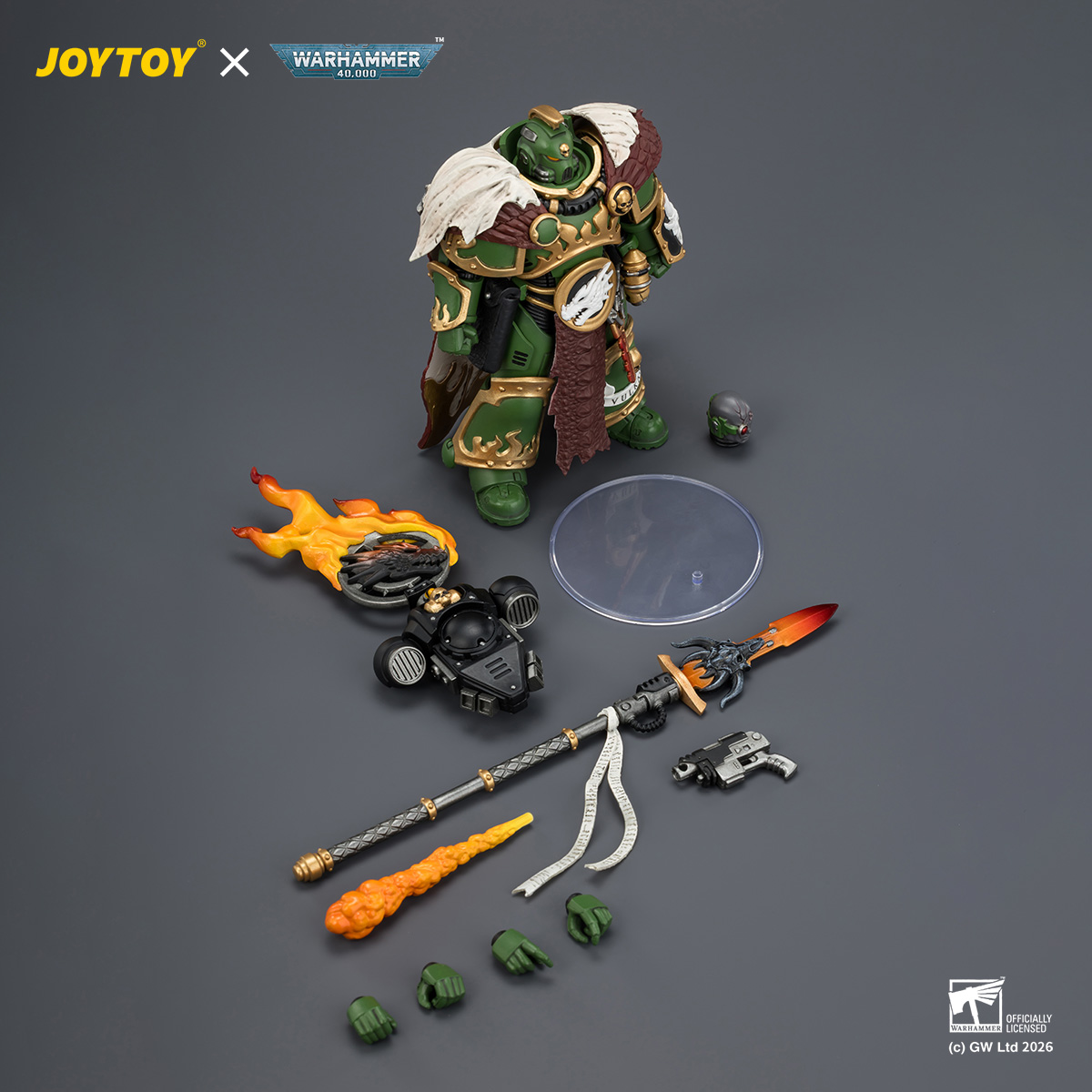 JOYTOY JT04438 Warhammer 40k 1:18 Salamanders Vulkan He'stan the Forgefather - JOYTOY WORLD