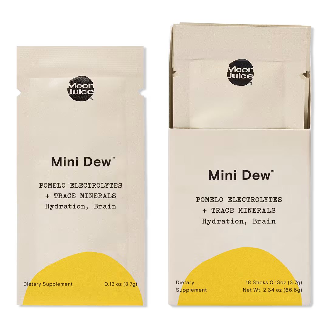 Moon Juice  Mini Dew Electrolyte + Mineral Supplement Powder Sticks,