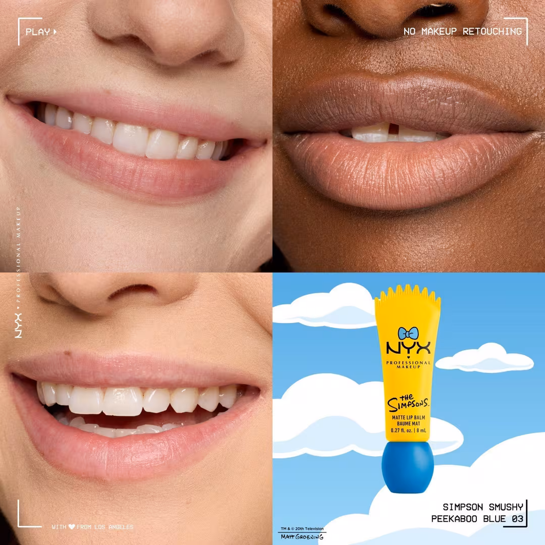NYX Professional Makeup  Simpsons Collab Smushy Matte Lip Balm - Peekaboo Blue