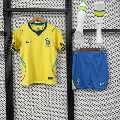 2026 Brazil Kids/Adult Set home (With Socks)
