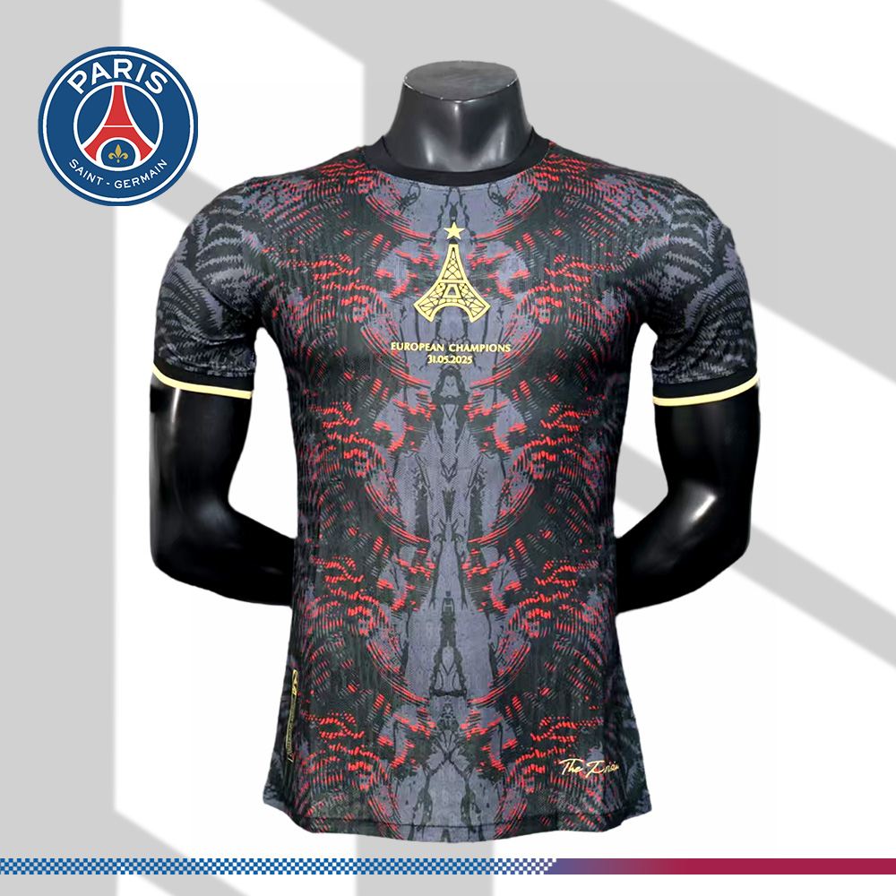 2025/2026 Paris Saint-Germain Special Edition European Cup Champions Jersey (Player Edition)
