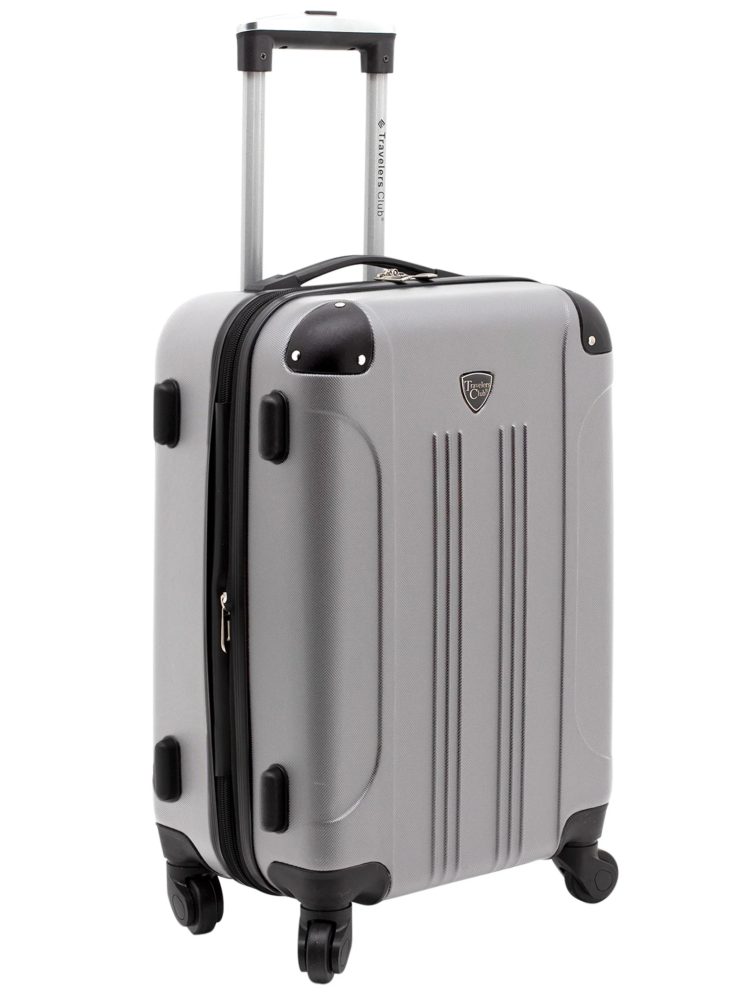 Travelers Club Chicago 3-Piece ABS Expandable ABS Travel Set - Silver