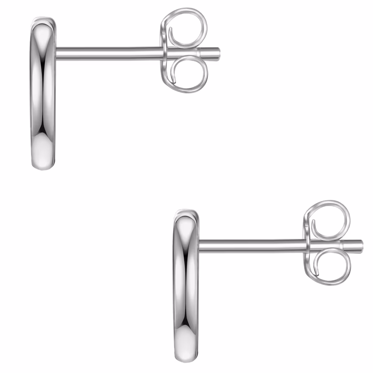 Ohrstecker Herz aus Sterling Silber in roségold