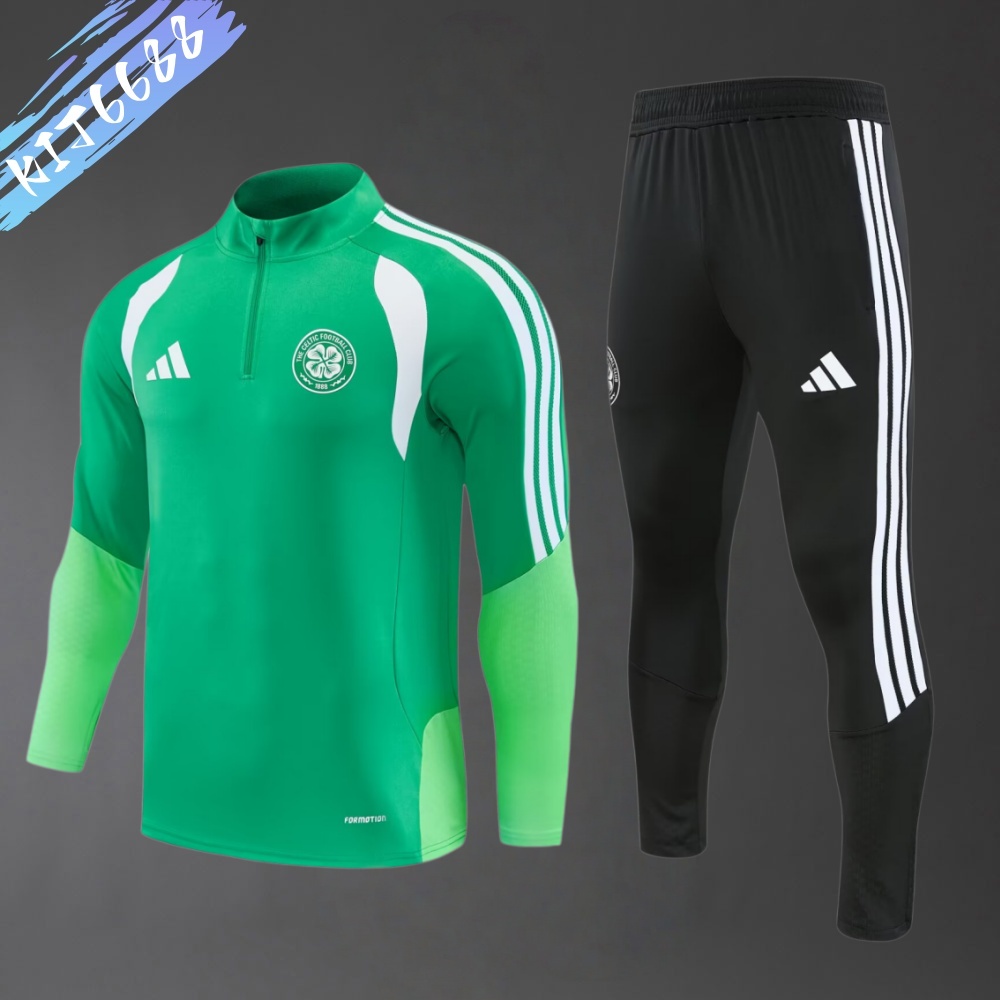 26/27 Celtics Adult Half Zip Training Suit (Adult and Children's Set)