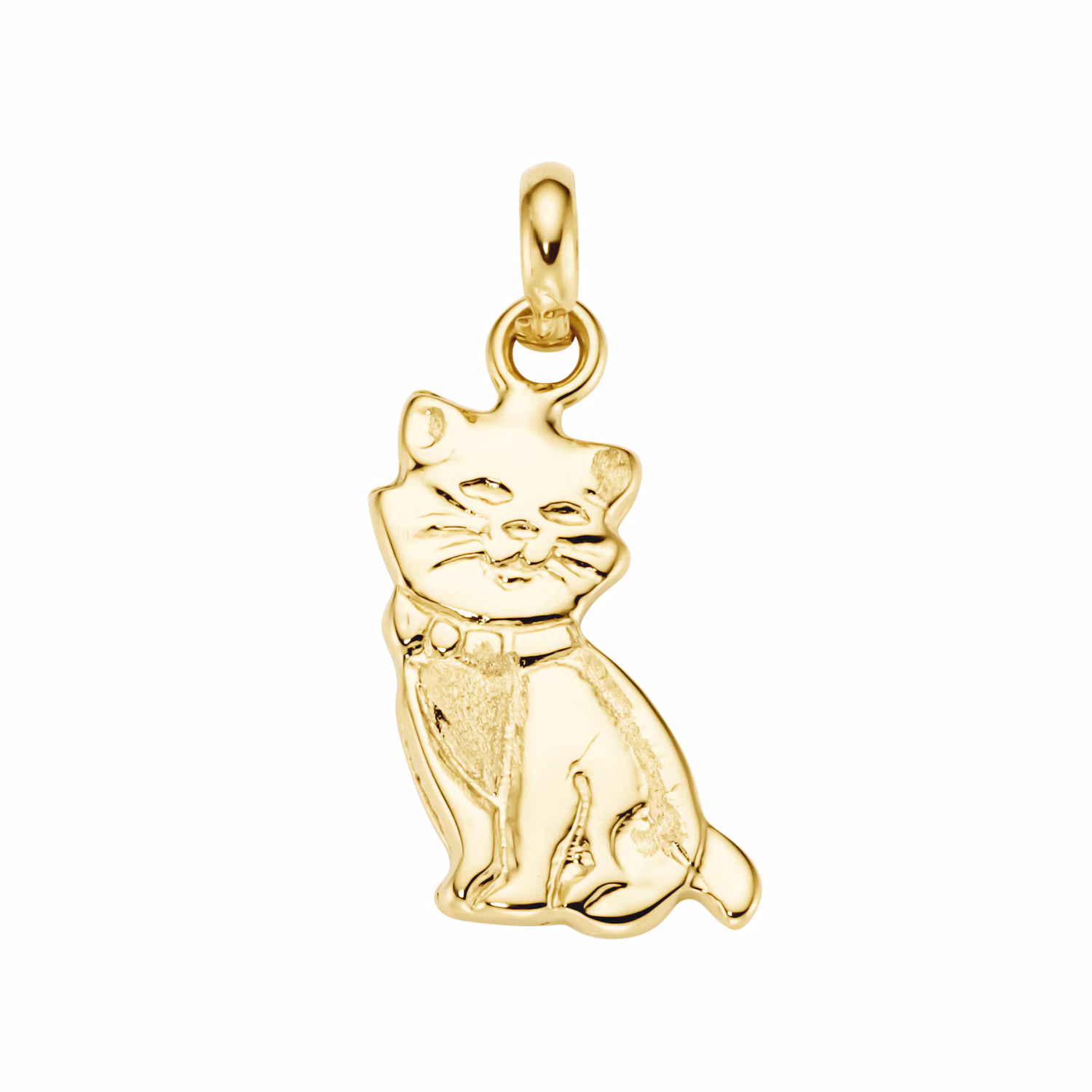 Anhänger Katze, Gold 375