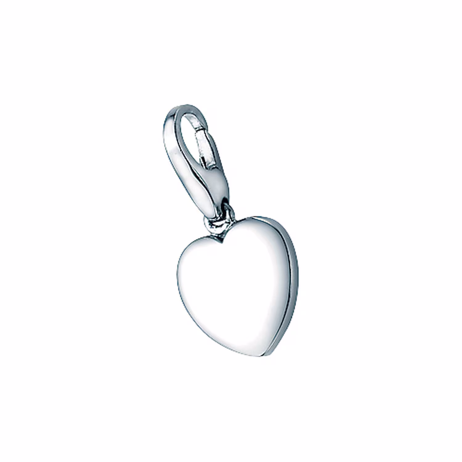 Charm Herz glänzend, Silber 925