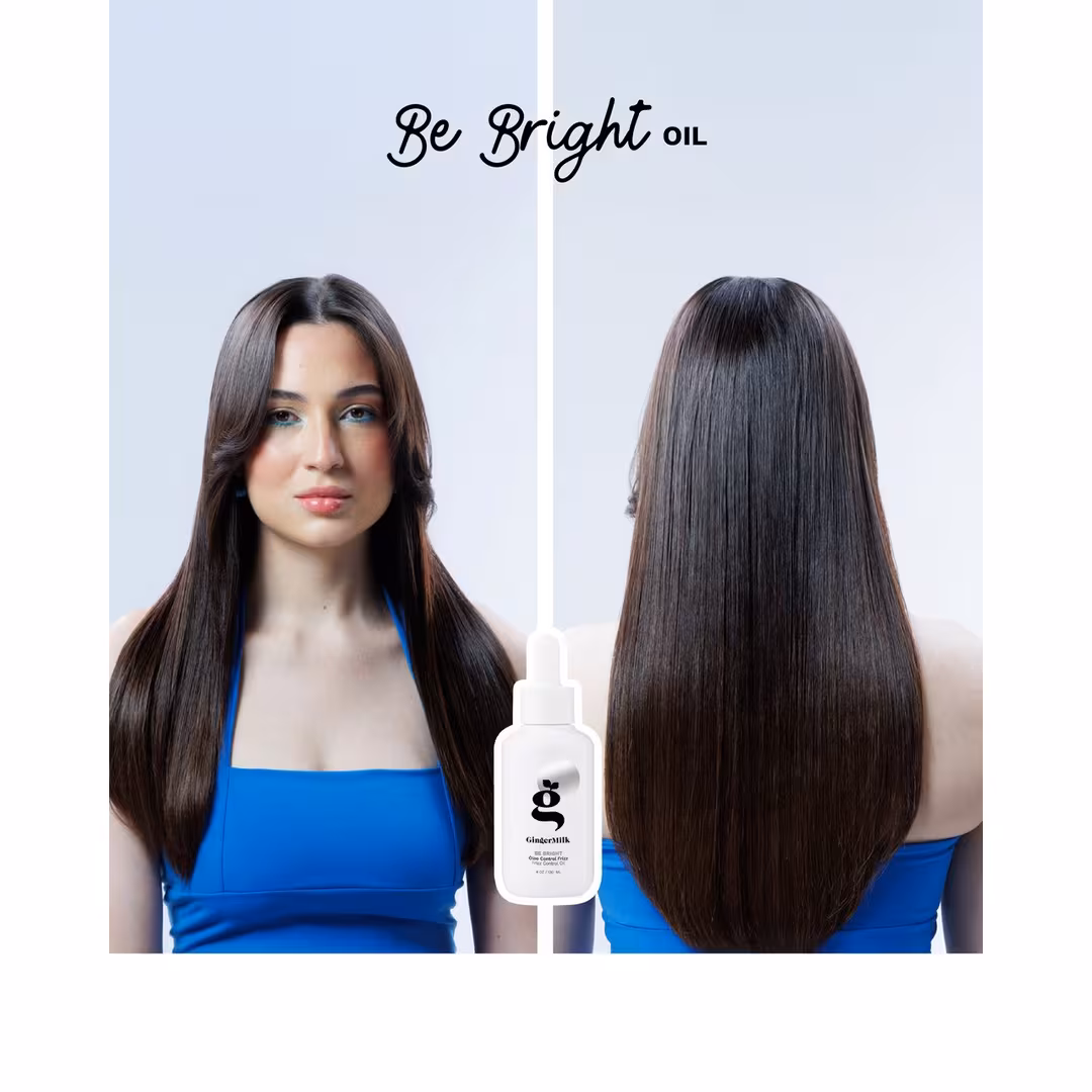 Ginger Milk  Anti-Frizz Hair Oil for Porous Ends with Castor Oil & Grape Seed Oil