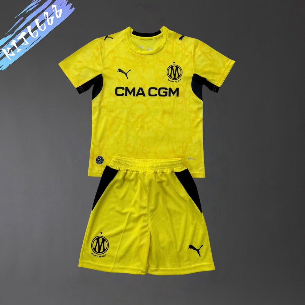 2026/2027 Marseille goalkeeper Football Shirt（Kids Kit socks ）