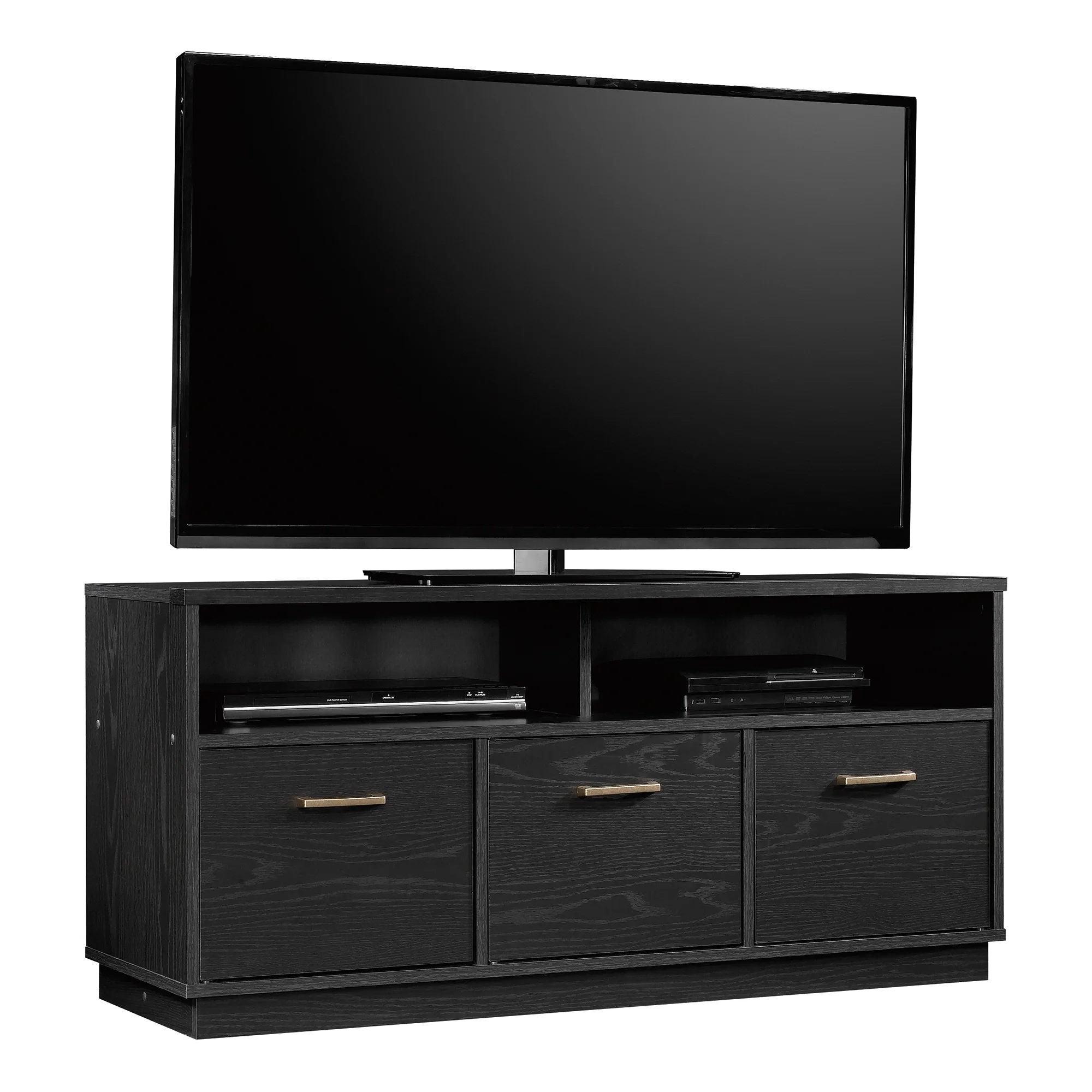 Mainstays 3-Door TV Stand Console for TVs up to 50", Blackwood Finish