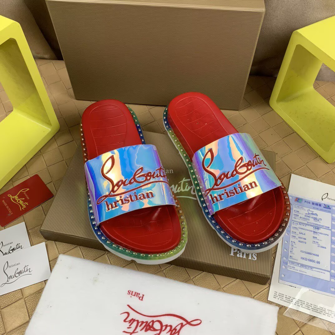CHRISTIAN LOUBOUTIN SLIPPERS - CCSHOES