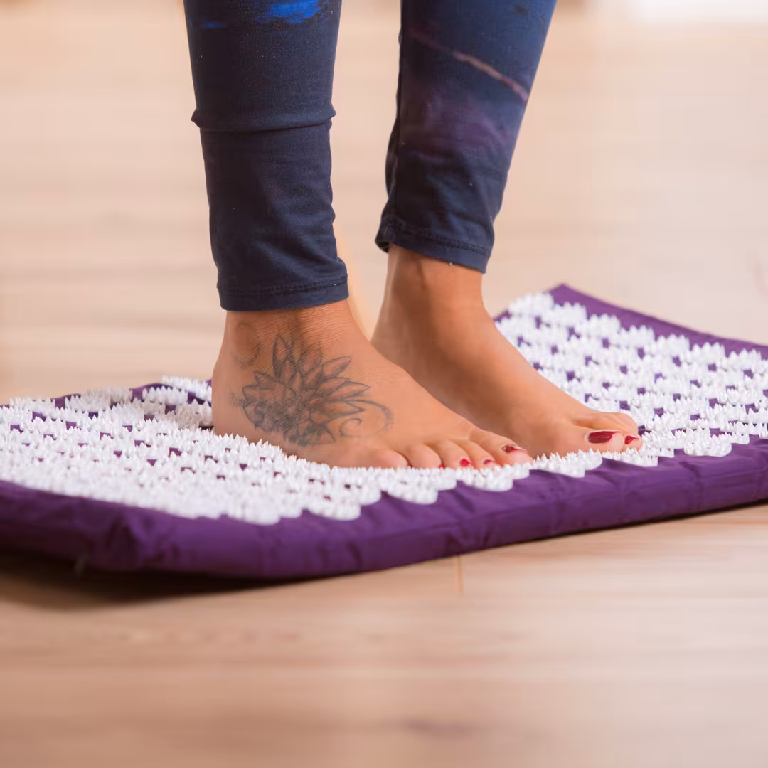 White Lotus Beauty  Premium Acupressure Mat & Pillow Set