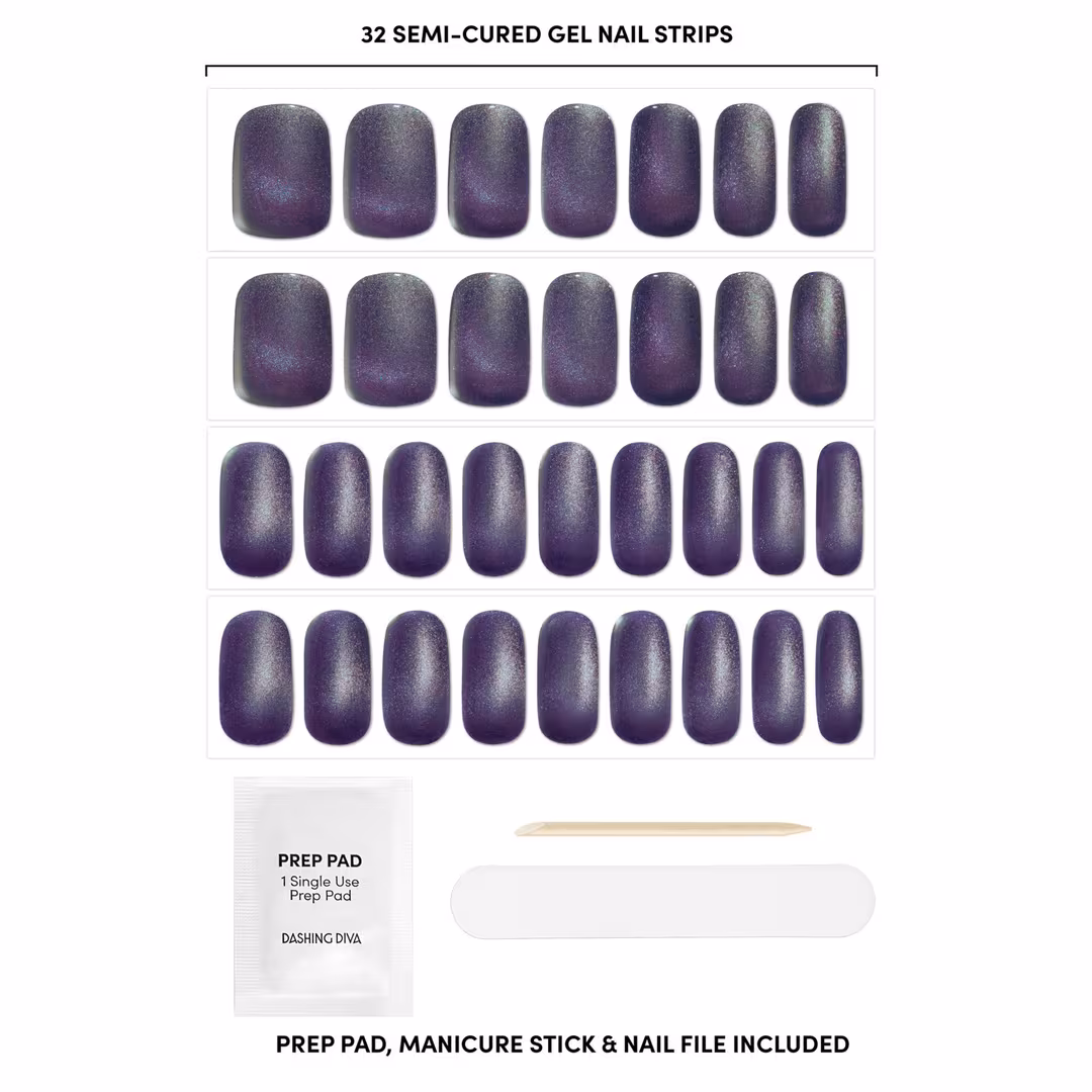 Dashing Diva  GLAZE DESIGN, Semi-Cured Gel Nail Strips, Potion