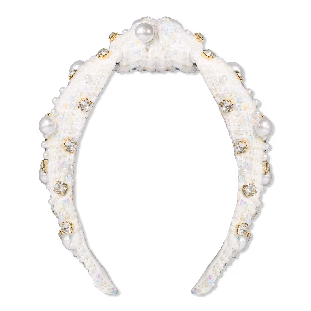 Locks & Mane  Plaid & Pearl Headband