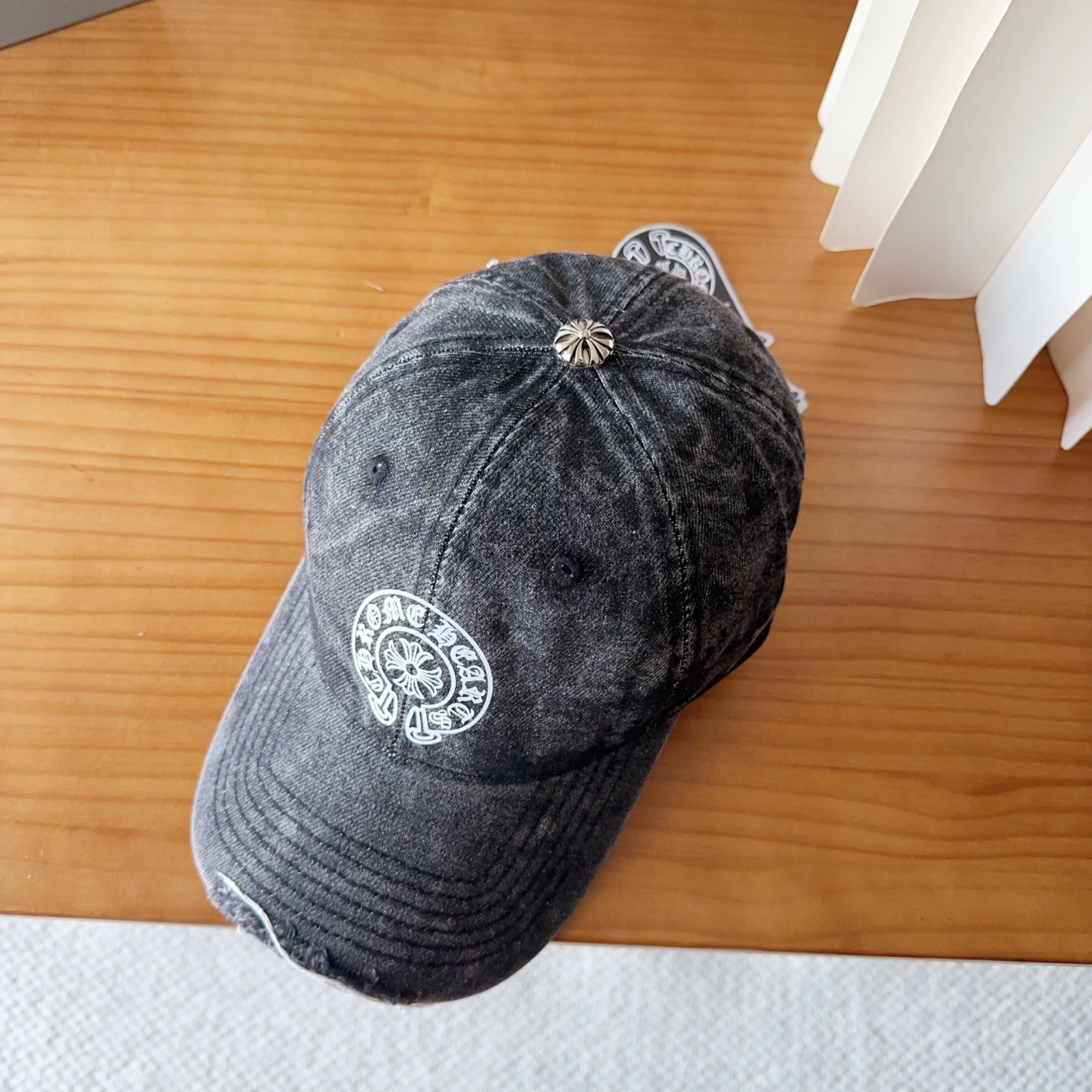 Chrome Hearts retro distressed cap