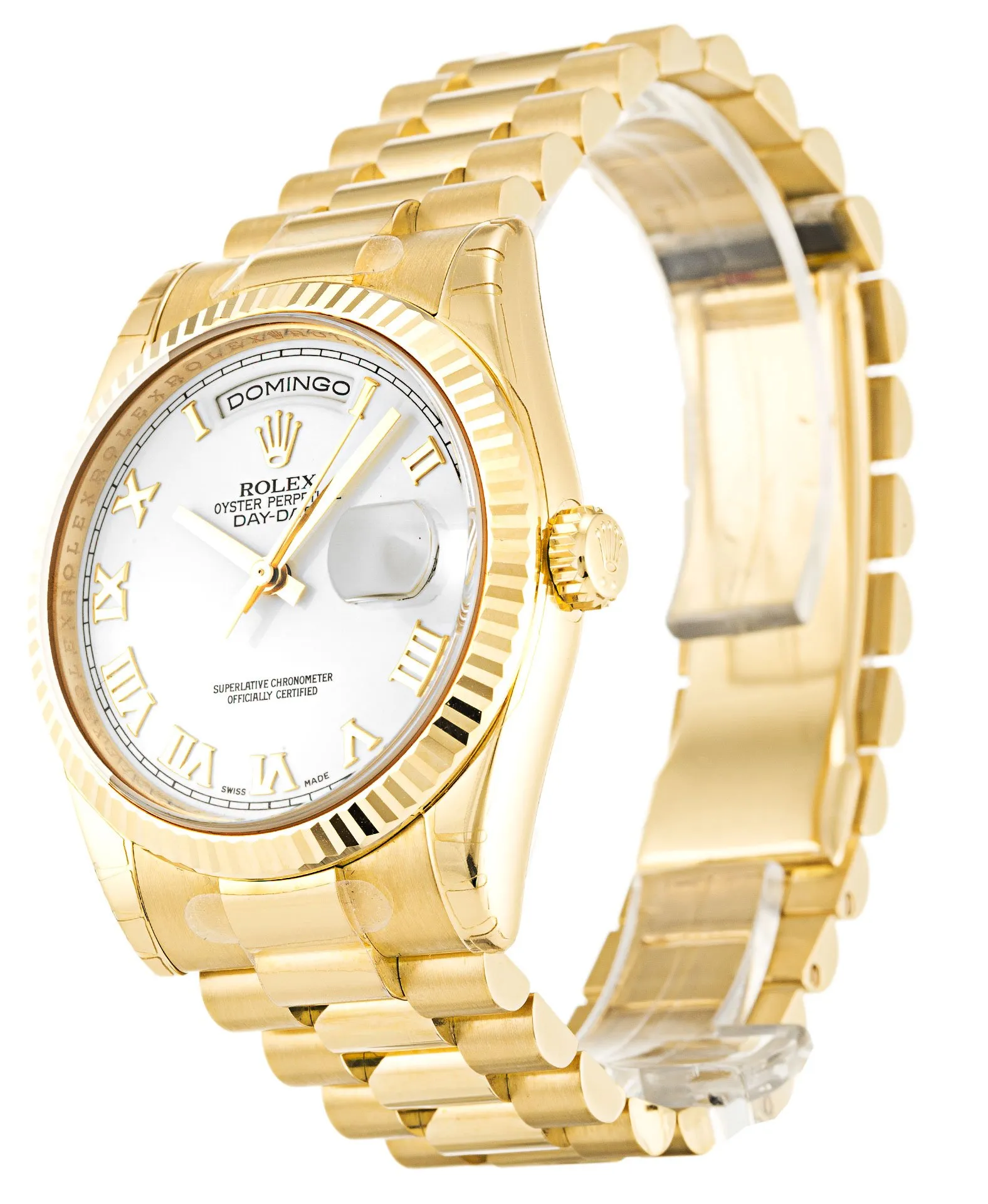 Rolex Day-Date White Dial 118238