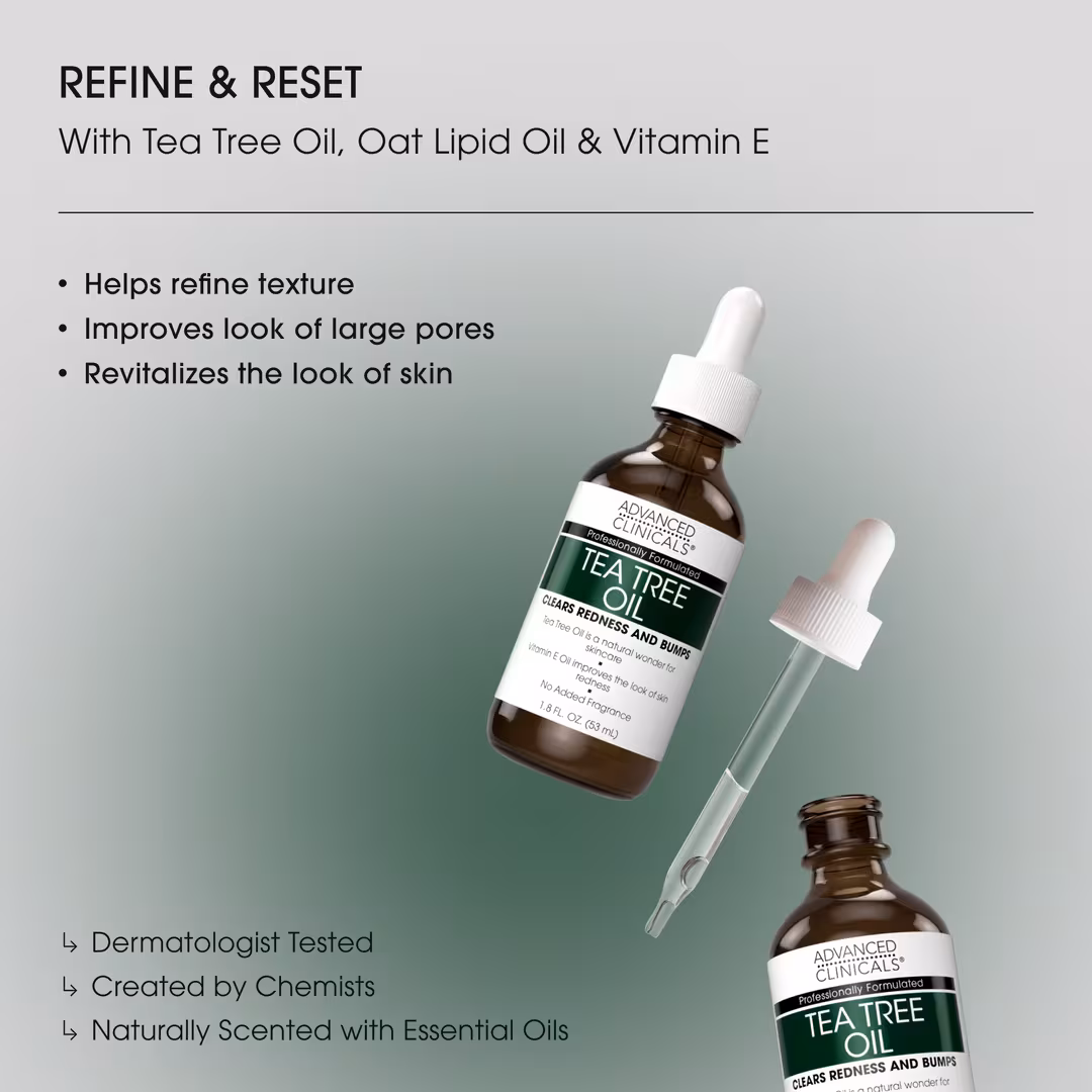 Advanced Clinicals  Tea Tree Oil Face Serum