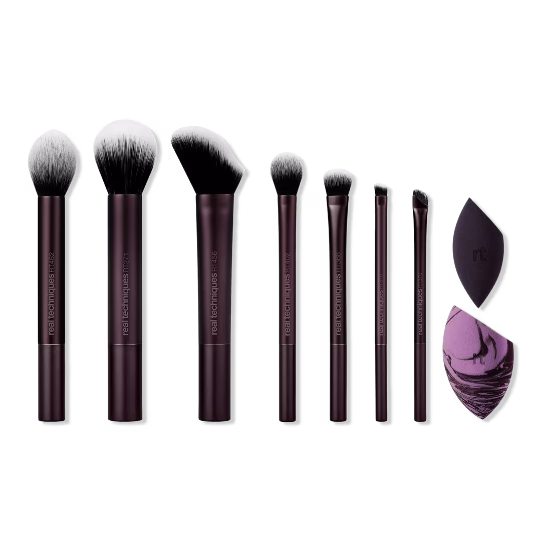 Real Techniques  She's a Natural Makeup Brush & Sponge Gift Set