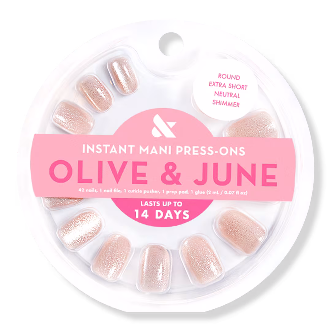 Olive & June  Instant Mani Press-On Nails Neutral Shimmer
