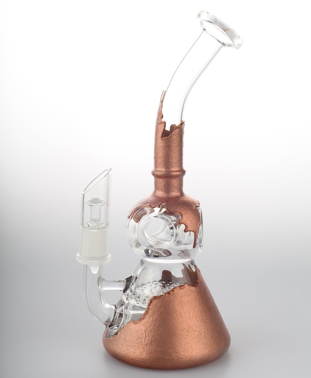 Paint Coated Honeycomb Dab Rig w/ Lookah Q7 Electric Dab Nail