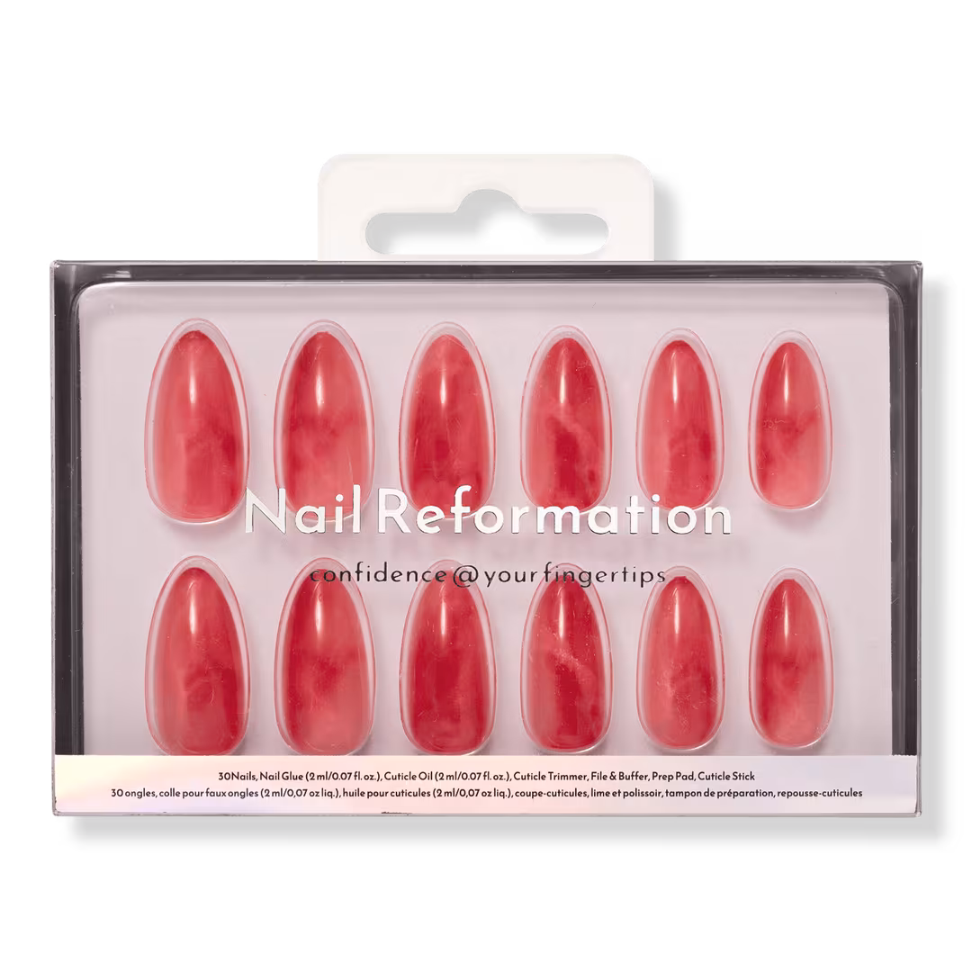 Nail Reformation  Pink Lava Press On Nails