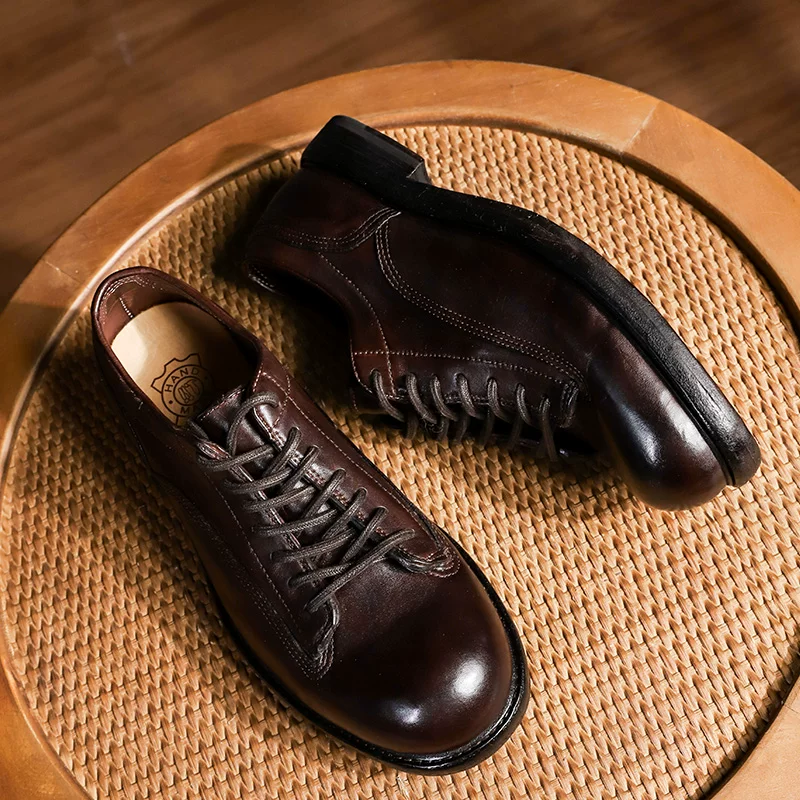 Goodyear men's shoes handmade old leather shoes