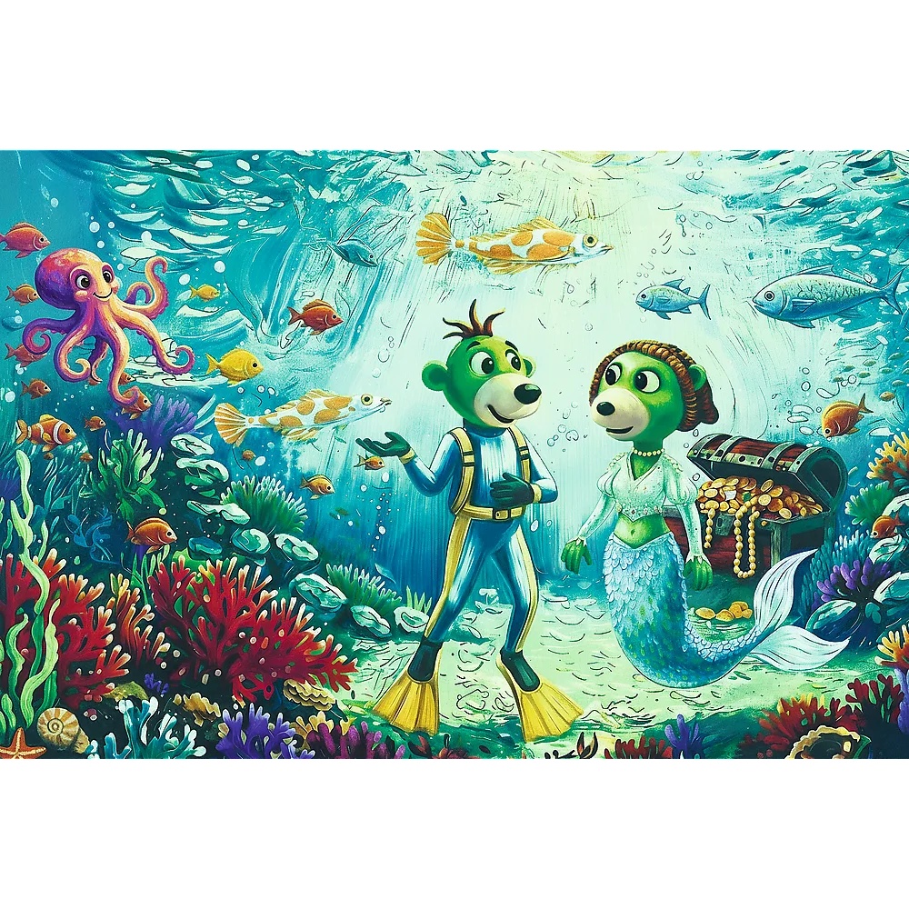 Puzzle Rodzina Treflików, Inspired By Art 100 El. Magia Głębin