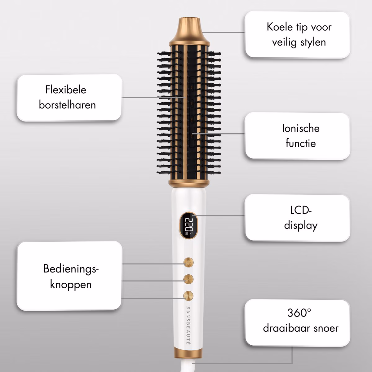 Blowout 3-in-1 Thermobürste 38 mm – Keramik-Heizbürste – Multistyler