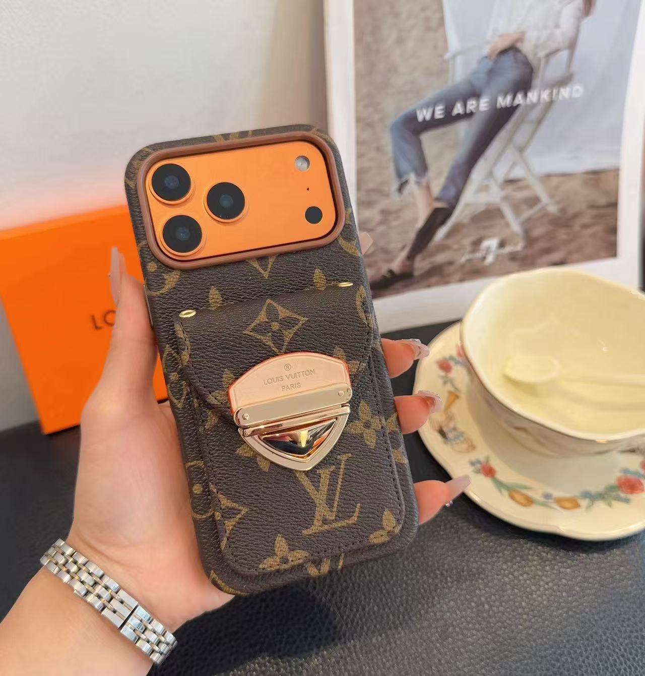 LV iPhone Card Holder Case