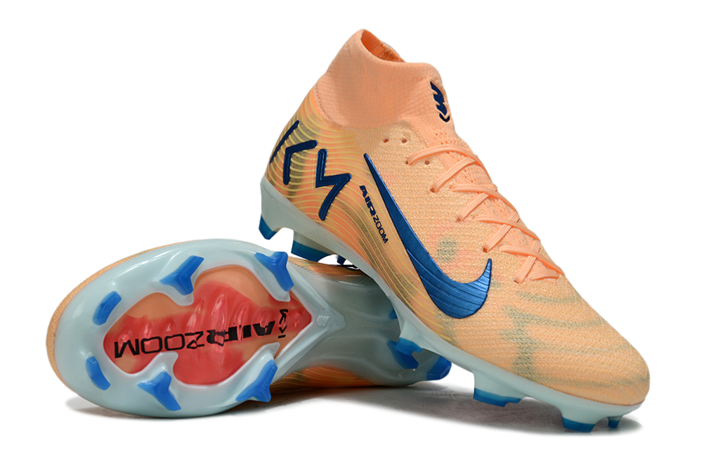 N Air Zoom Mercurial Superfly 10 Elite FG Mbappé Personal Edition - Melon TintNeo TurquoiseIgloo
