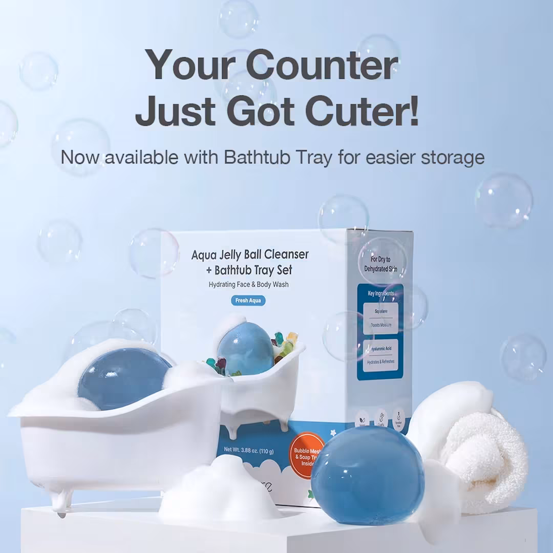 be bare  Aqua Jelly Ball Cleanser - Fresh Aqua