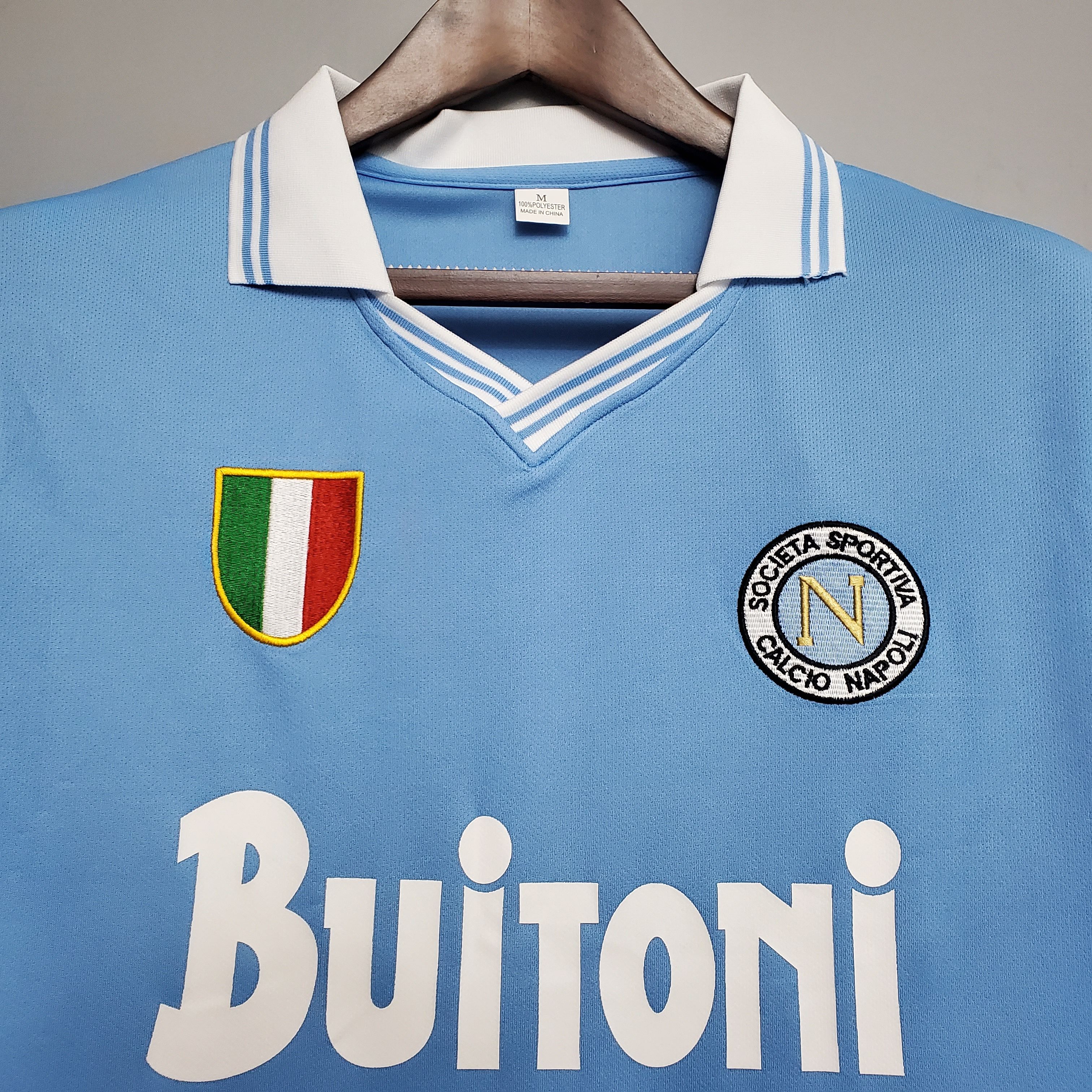 1986/1987 Napoli Retro Home Football Shirt