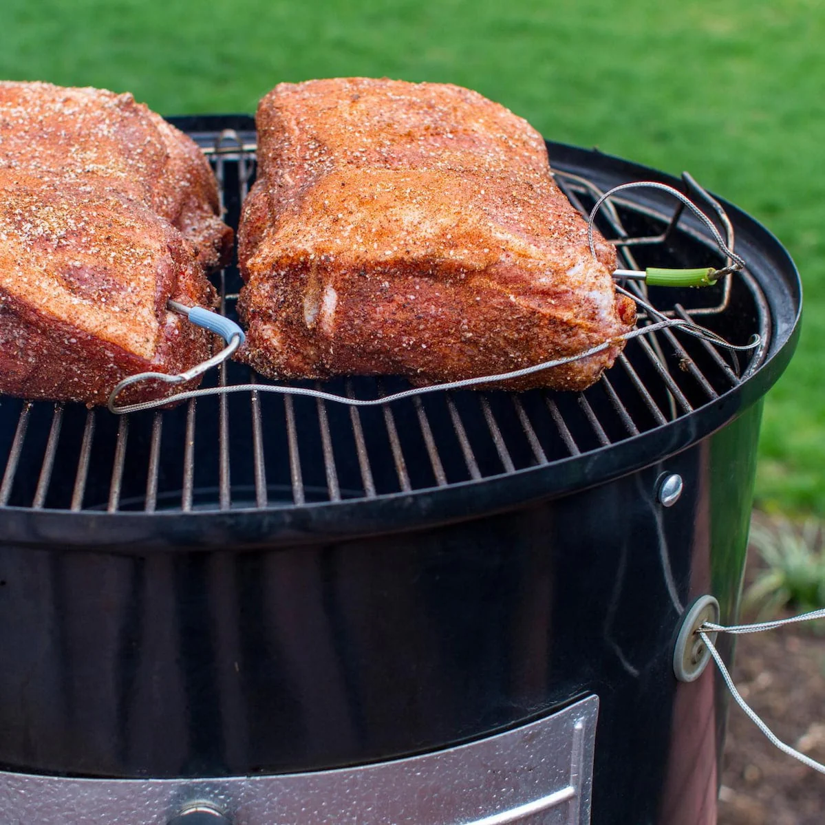 Weber 22 Inch Smokey Mountain Cooker Smoker In Black With Cover And Built-In Thermometer