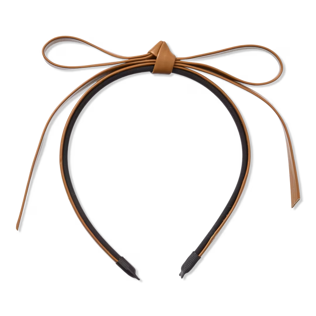 Conair Accessories  Faux Leather Bow Headband