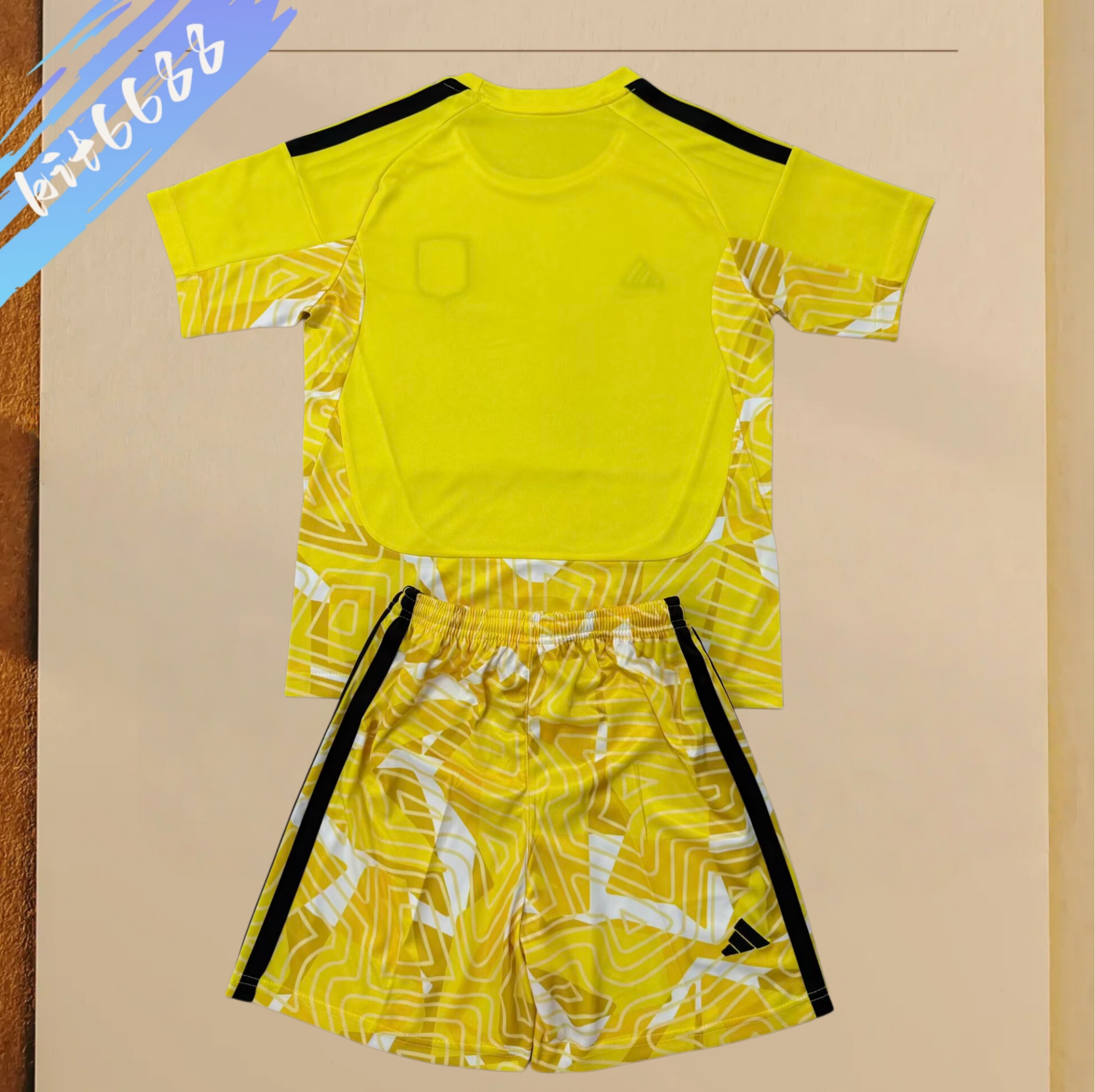 复制2026/2027 Aston Villa  goalkeeper Football Shirt (version Kids Kit socks）