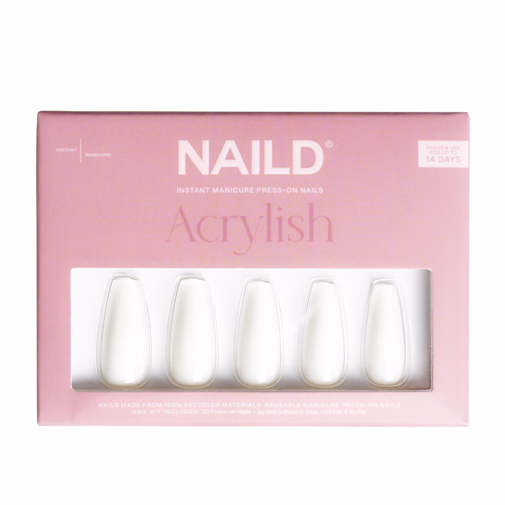 White Acrylish Extra Long