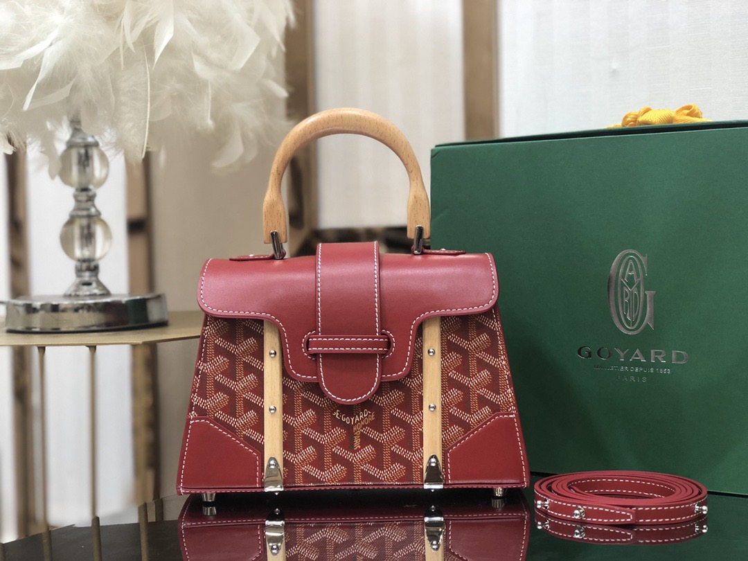 Goyard Goyardine Saigon Mini Bag Red