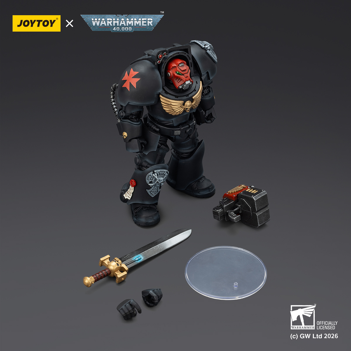 JOYTOY Warhammer 40k 1: 18 Black Templars Terminators - JOYTOY WORLD