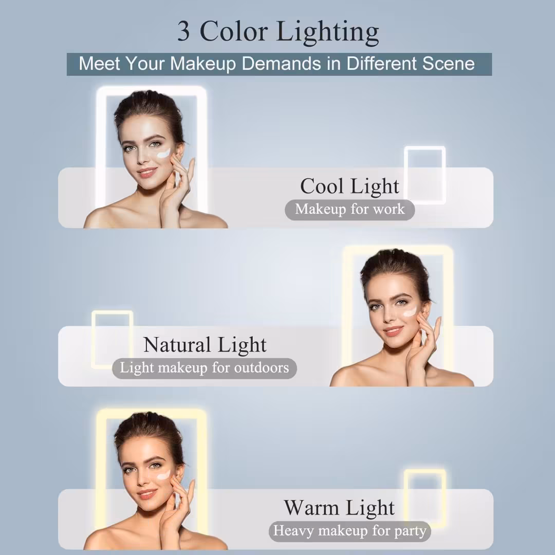 FASCINATE  Rechargeable Travel Makeup Mirror