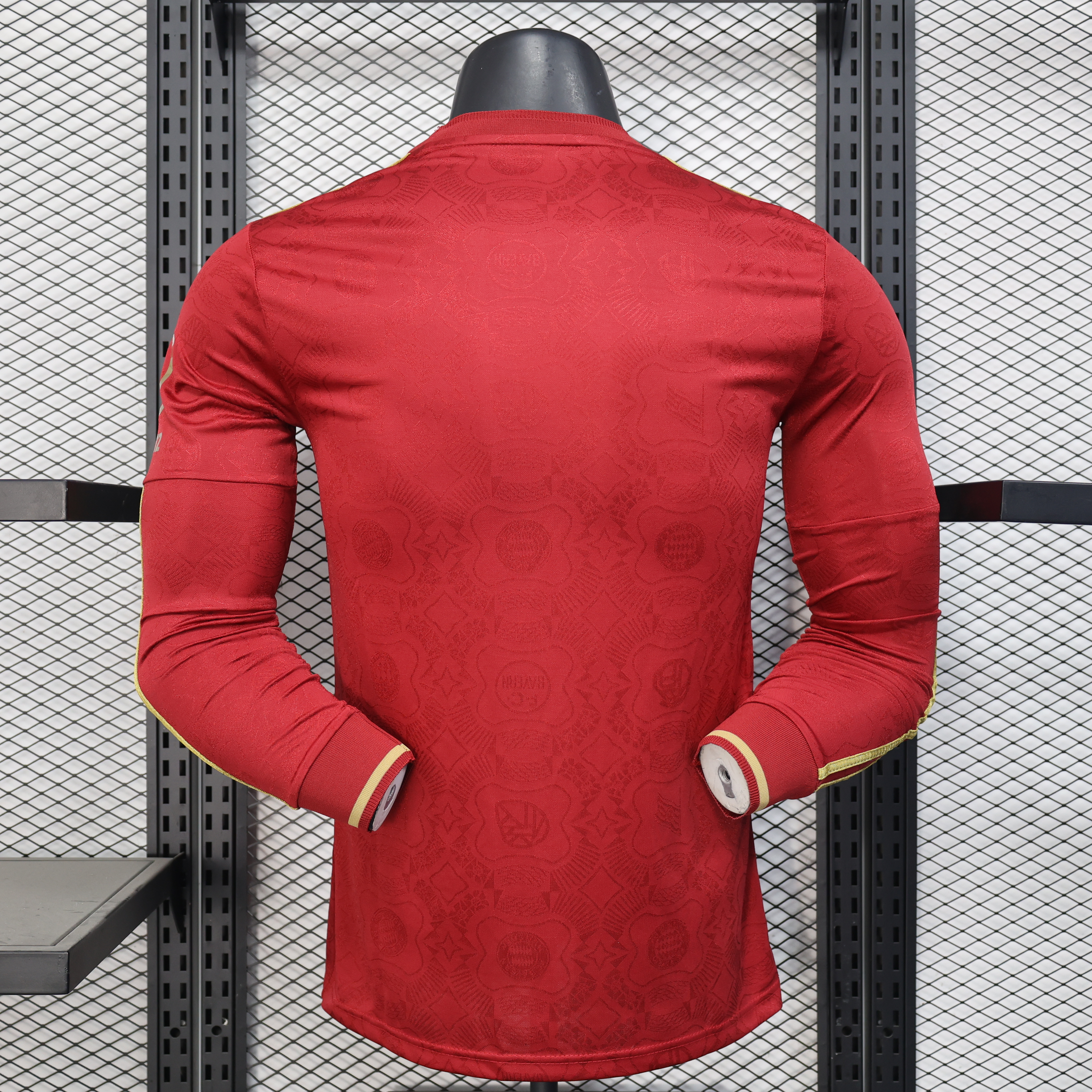 2025/2026 Bayern Munich 125th Anniversary EditionRed Long Sleeve Football Shirt (Player Edition)
