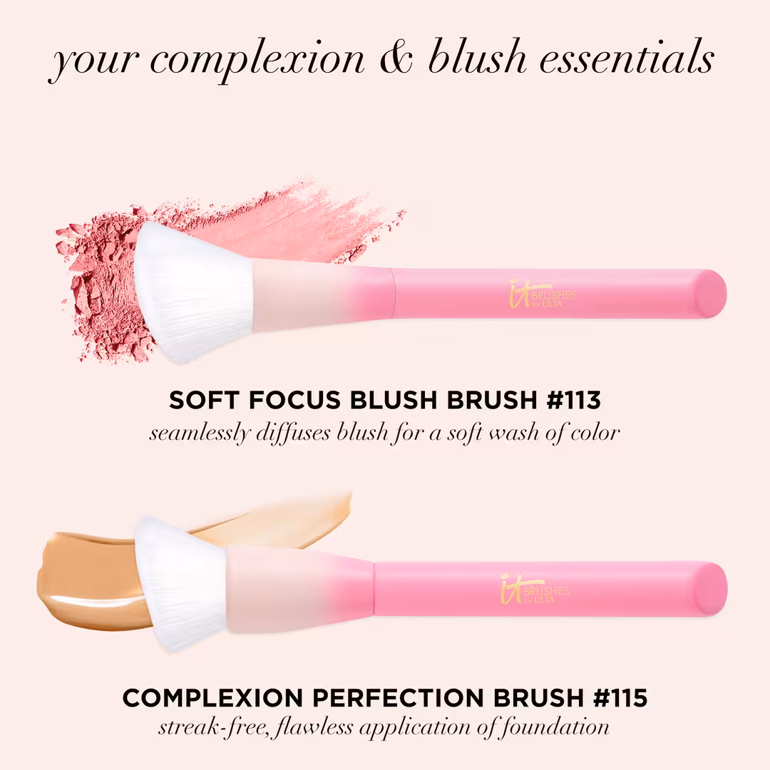 IT Brushes For ULTA  Airbrush Limited Edition Complexion and Blush Duo Brush Set