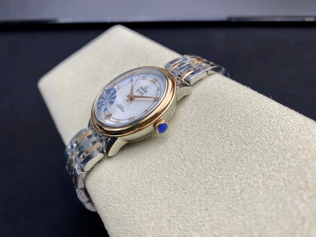 Omega Watch De Ville 32.7mm Silver Pink Gold