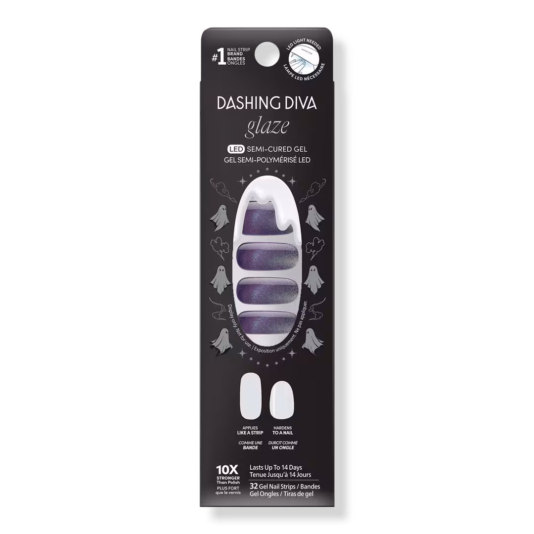 Dashing Diva  GLAZE DESIGN, Semi-Cured Gel Nail Strips, Potion
