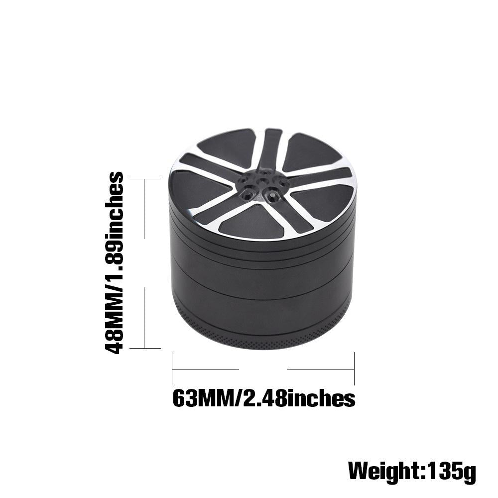 Rim Aluminum Alloy Herb Grinder 4 Layer