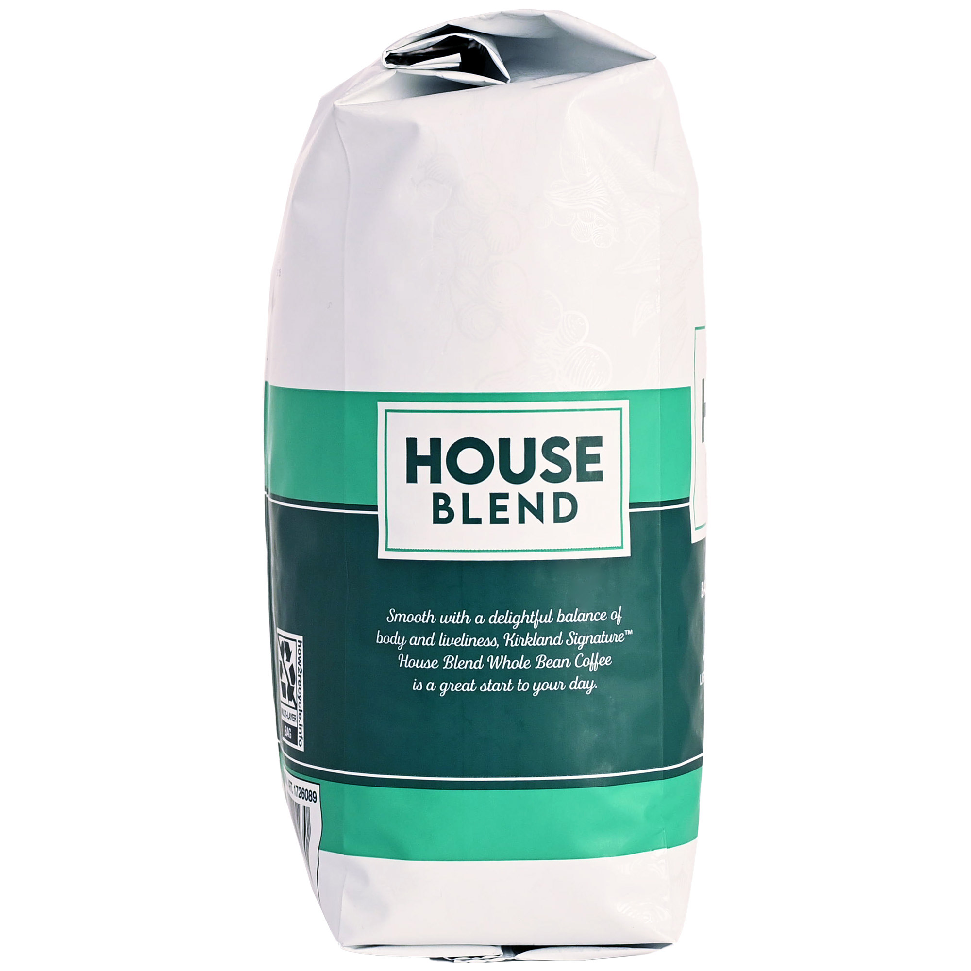 Kirkland Signature House Blend Whole Bean Coffee, Medium Roast, 2.5 lbs
