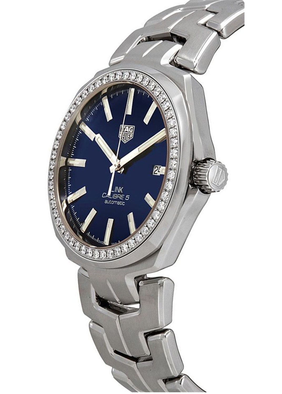 Replica Tag Heuer Link Blue Dial Diamond Men's Watch WBC2113.BA0603 41MM