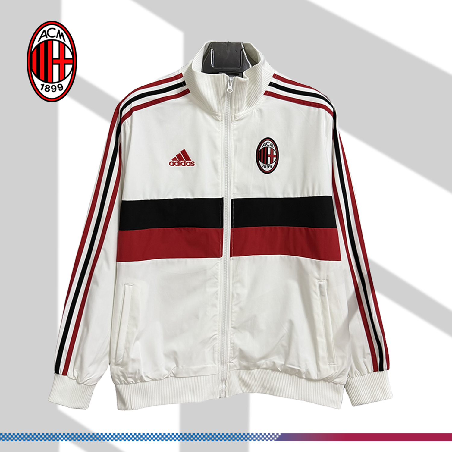2025/2026 AC Milan Vintage Windbreaker Jacket